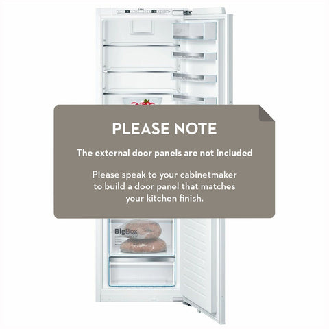 Bosch Series 6 254L Fully Integrated Bottom Mount Fridge - BigBox Drawer, SuperCooling - KIN86AD30A