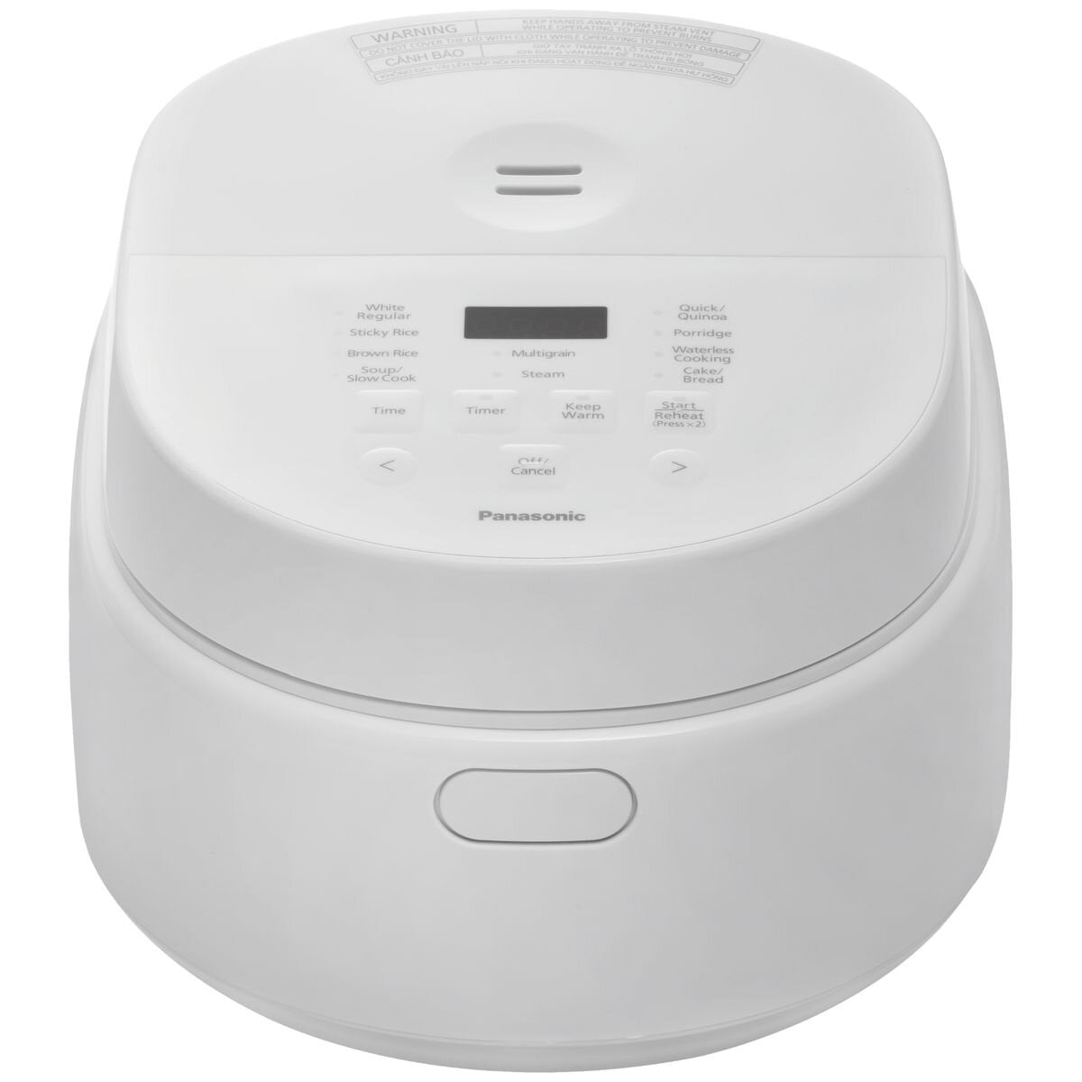 Panasonic Premium 5.5-cup rice cooker - 10 auto menus, Binchotan charcoal-coated pot, white - SR-DL104WST