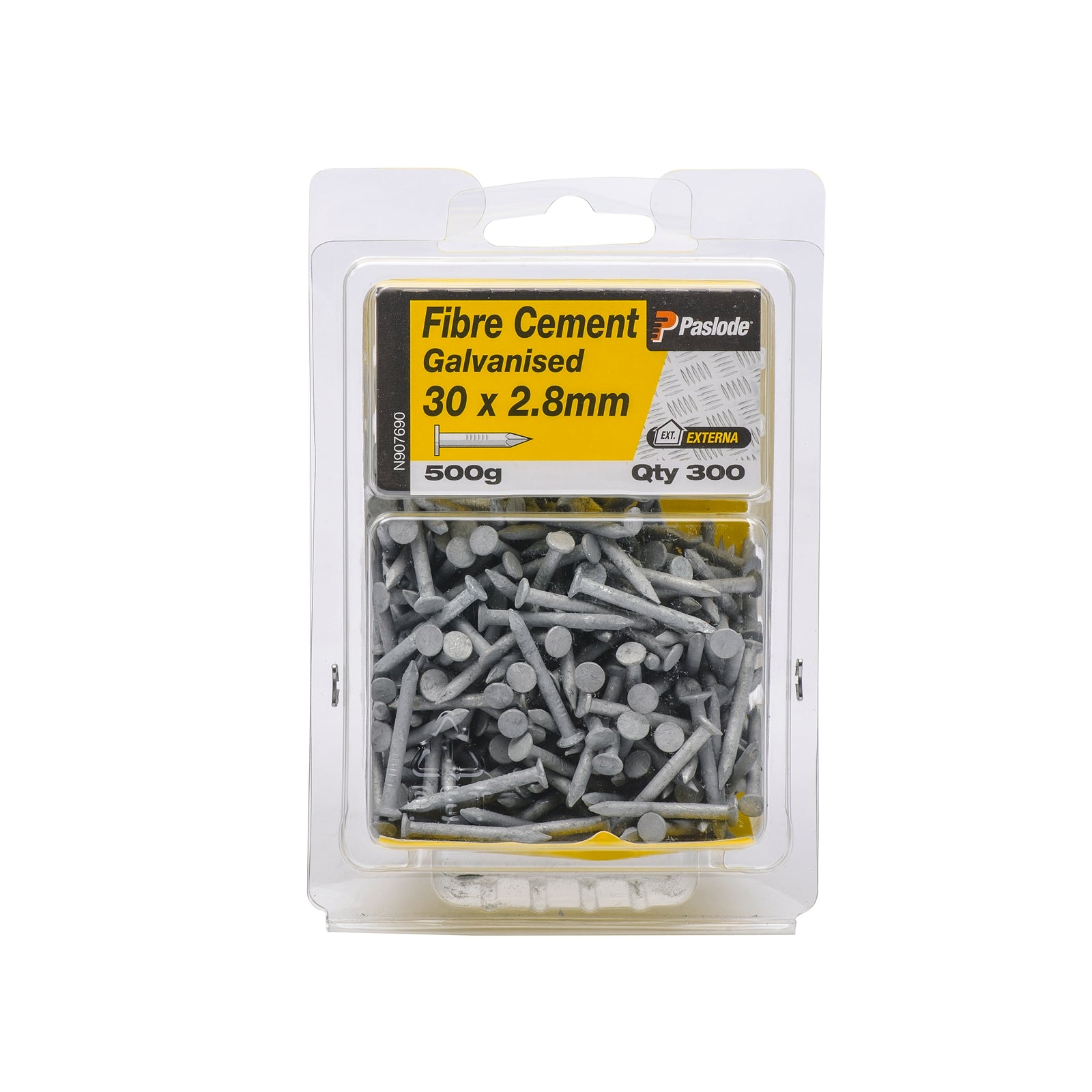 Paslode 30 x 2.8mm Galvanised Steel Fibre Cement Nails - 500g 300 Pack