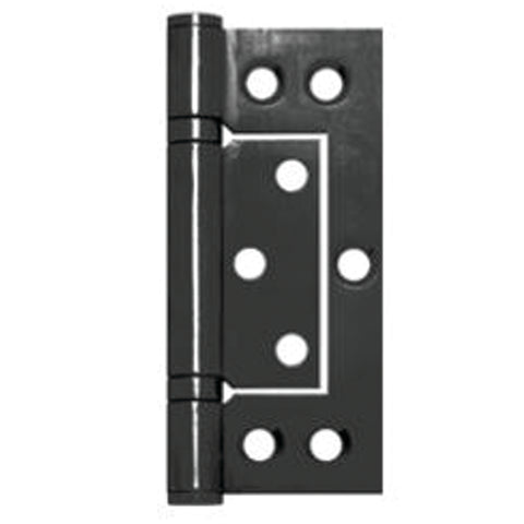 Austyle 100 x 47 x 2.5mm Black Stainless Steel Fast Fix Non-Mortise Flush Hinge