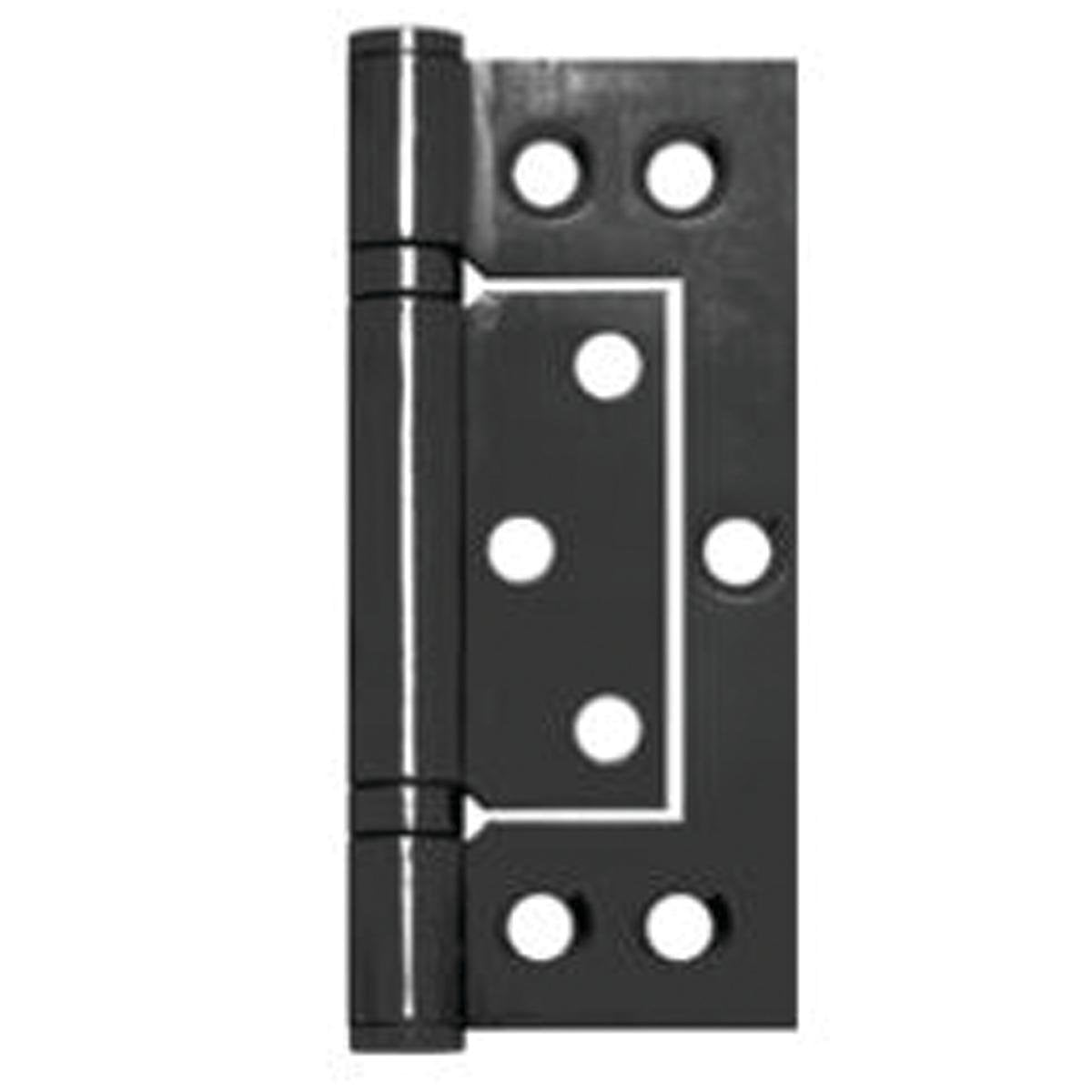 Austyle 100 x 47 x 2.5mm Black Stainless Steel Fast Fix Non-Mortise Flush Hinge