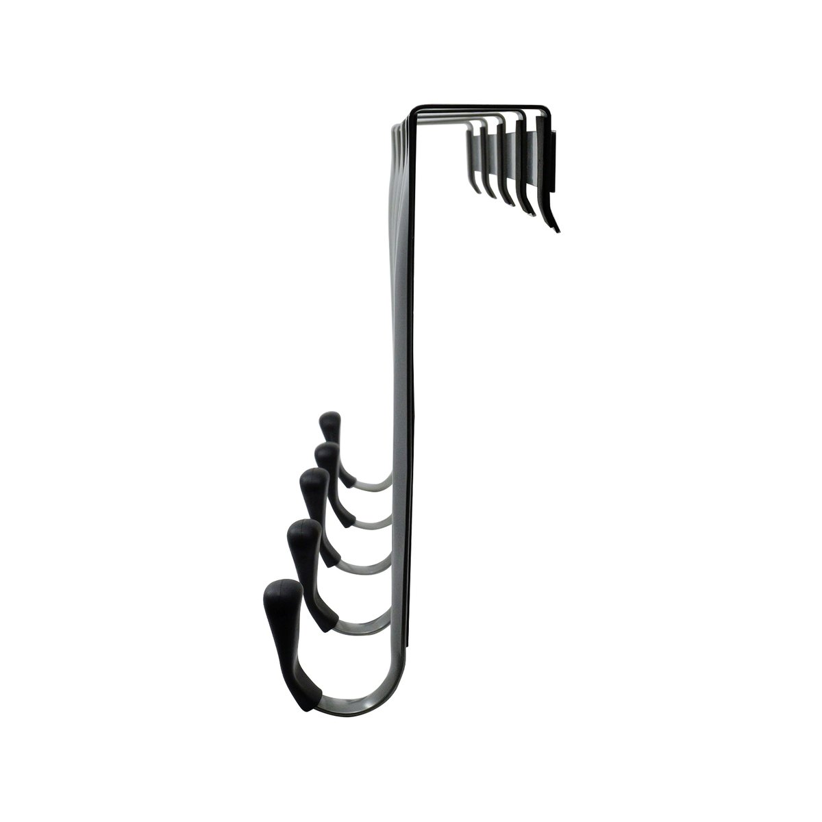 Adoored 5 Hooks Over the Door Hook Rack - 430mm x 210mm - Satin Chrome - SuperSaverAU - view 3