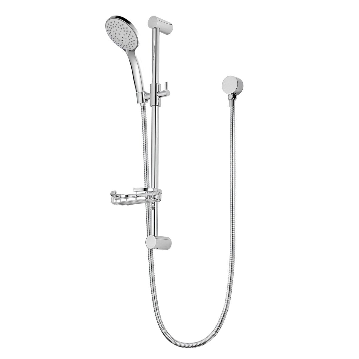Flexispray Prince 5 Function Rail Shower Chrome Brass 655mm Rail 9L/Min