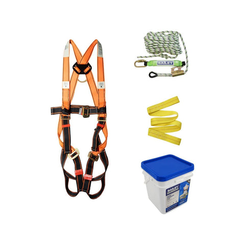 Bailey Fall Protection Entry Level Roof Workers Kit with 15m Rope Lifeline
