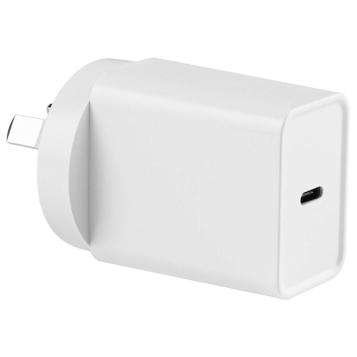 Click 20W USB-C Wall Charger CLK648 - White, Fast Charge for Phones & Tablets