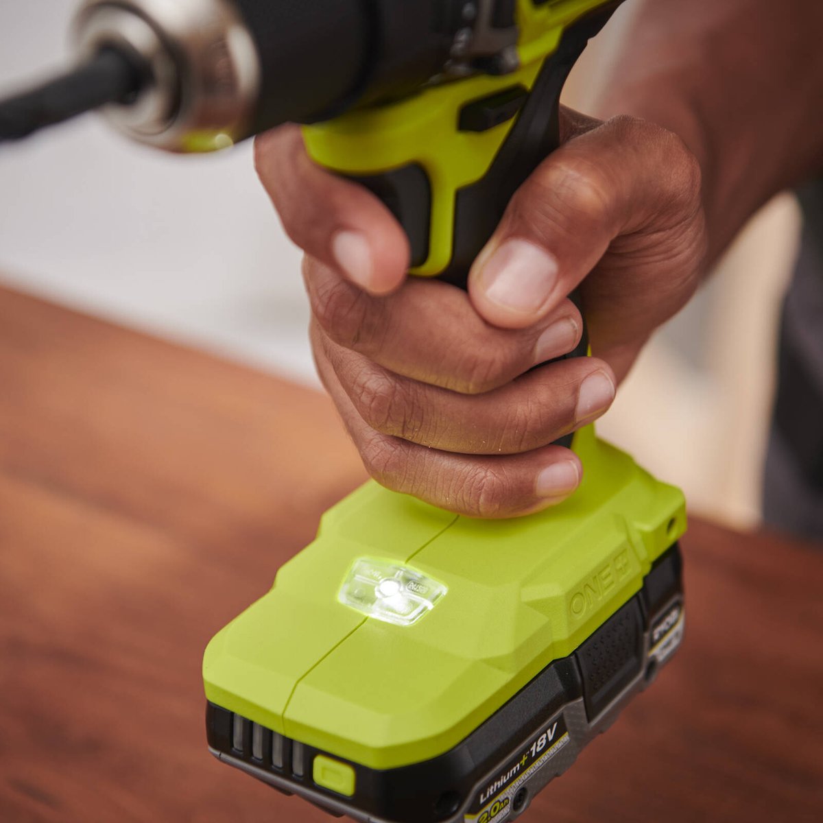 Ryobi 18V ONE+ HP Brushless Compact Drill Driver Tool Only - 60Nm Torque - 2-Speed Gearbox - LED Work Light - SuperSaverAU - view 4