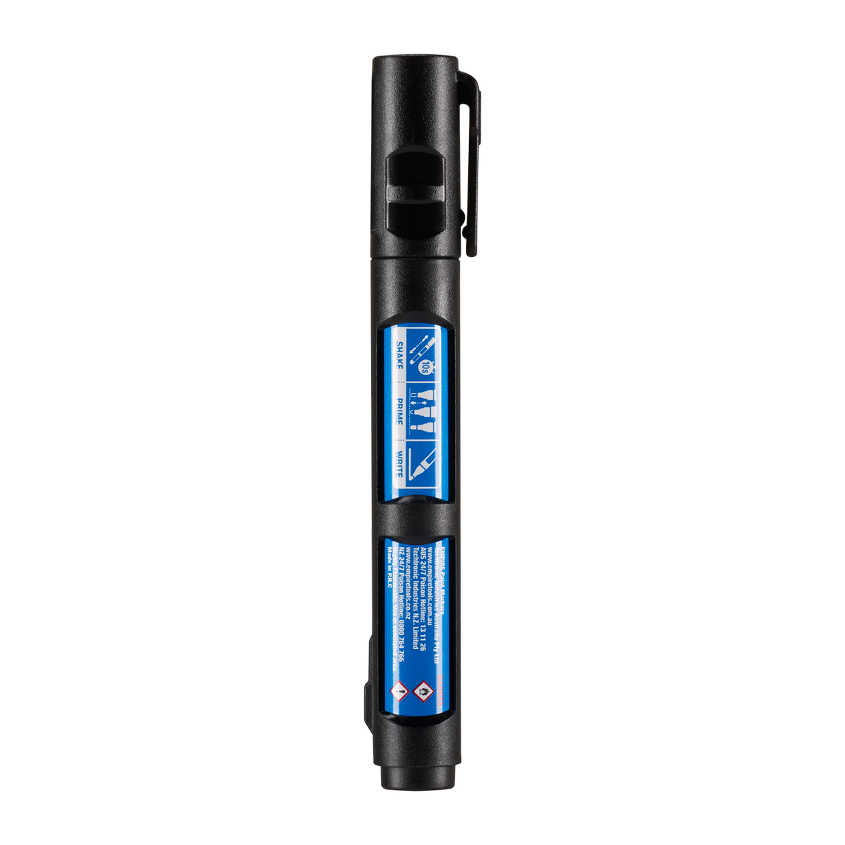Empire Black Liquid Paint Marker - 21mm x 147mm - Fast-Drying Ink - Multi-Surface - SuperSaverAU - view 4