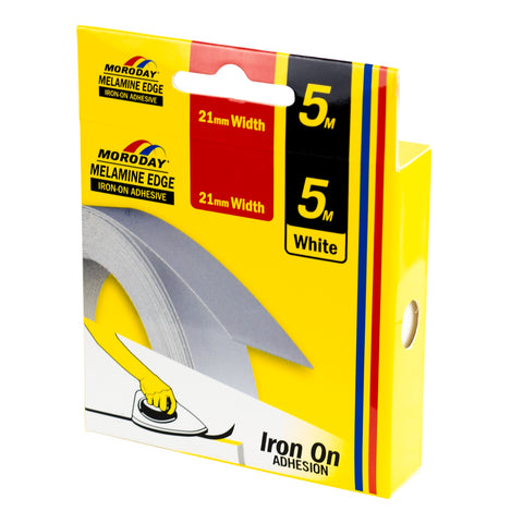 Moroday 5m White Iron-On Melamine Edge