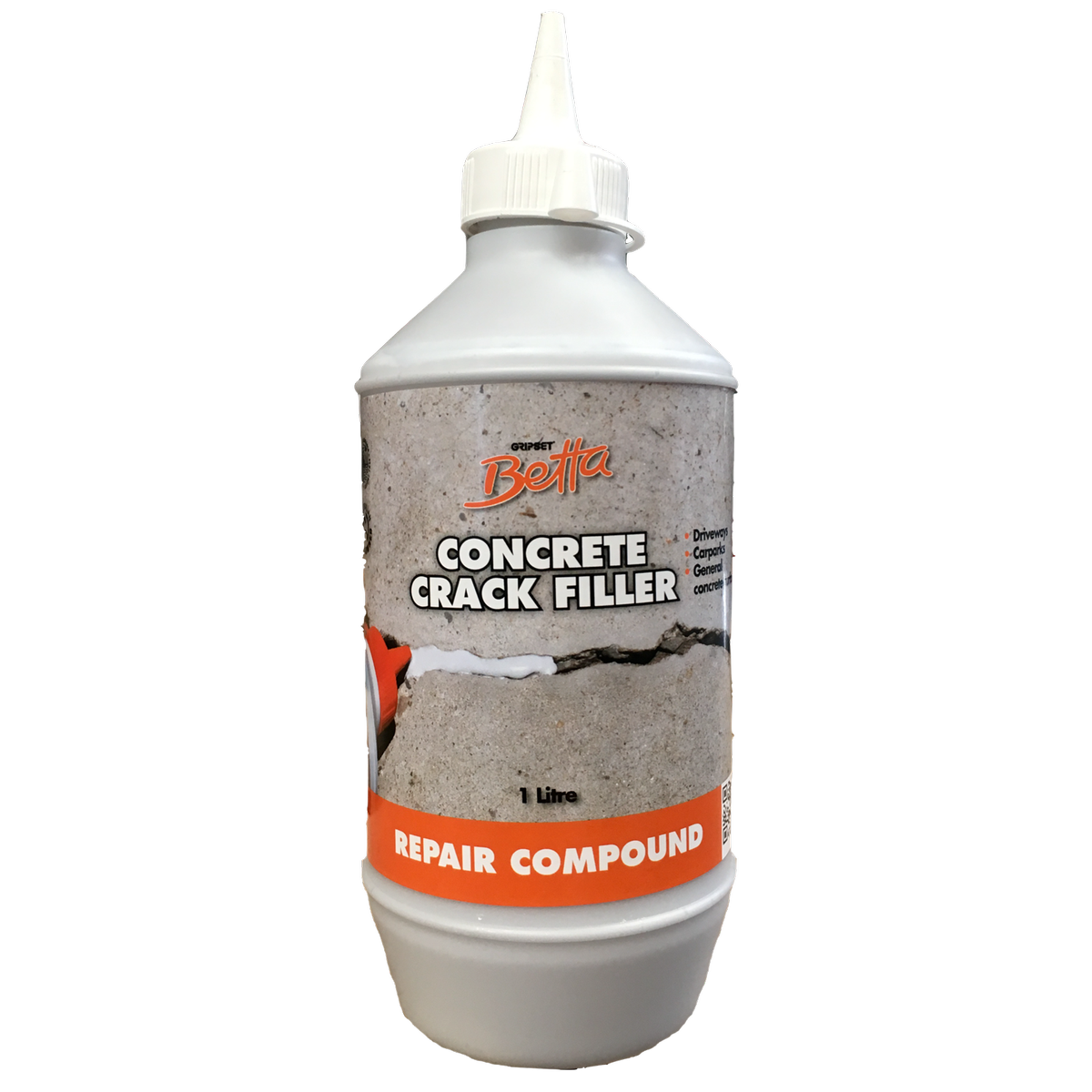 Gripset Betta 1L Concrete Crack Filler, Grey Liquid Sealer