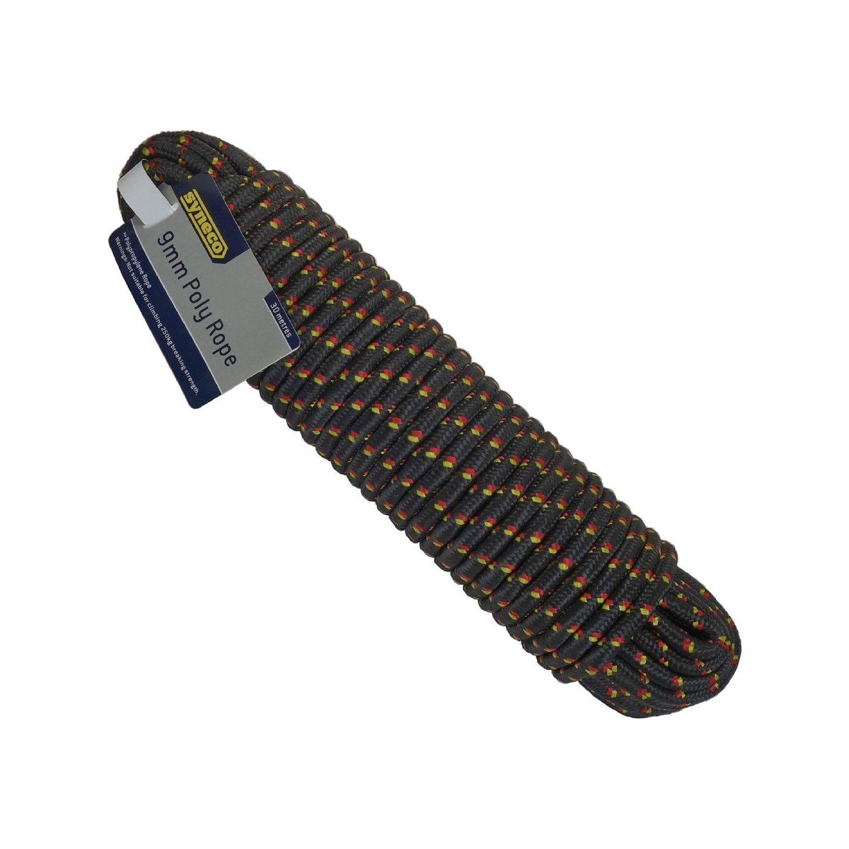 Syneco 9mm x 30m Diamond Braided Polypropylene Rope 300kg