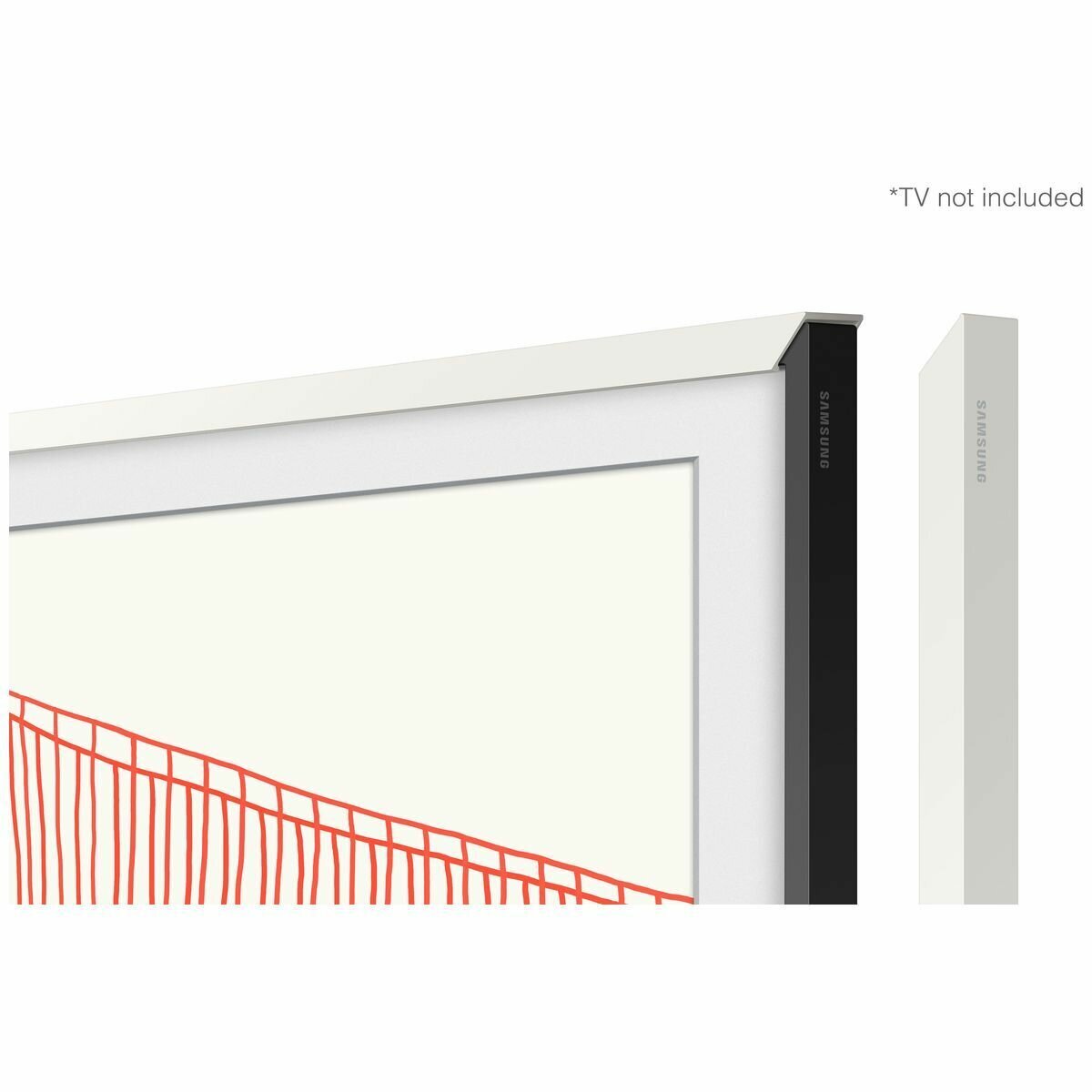 Samsung Modern Frame bezel for 50 inch The Frame TV - Magnetic snap-on, White - VG-SCFA50WTBRU