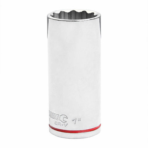 Kincrome 1" 1/2" Drive Deep Socket - 12 Point Chrome Vanadium Steel, Rust Resistant