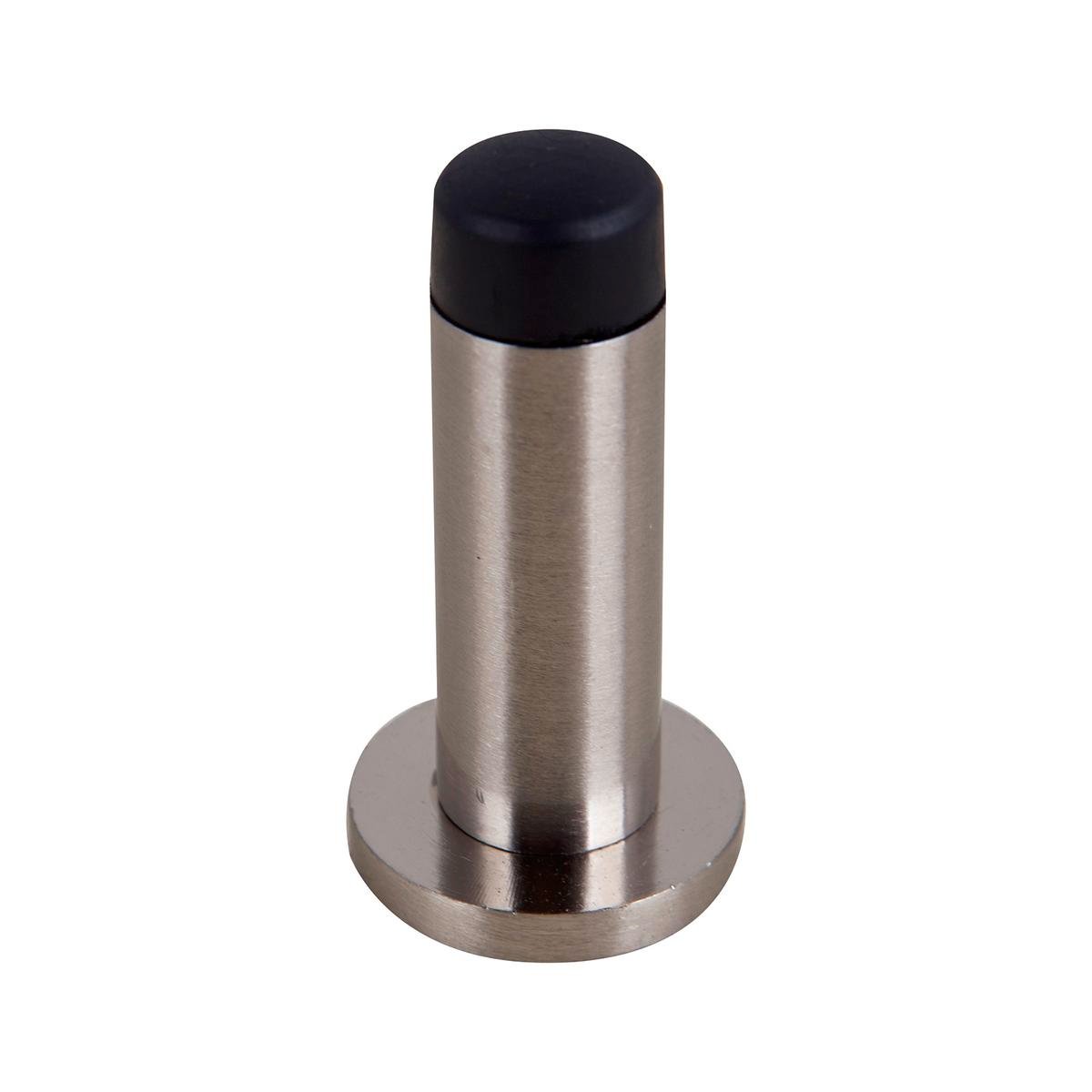 Adoored 60mm Satin Chrome Door Stop - Steel - Non Marking - Stylish Design - SuperSaverAU - view 1