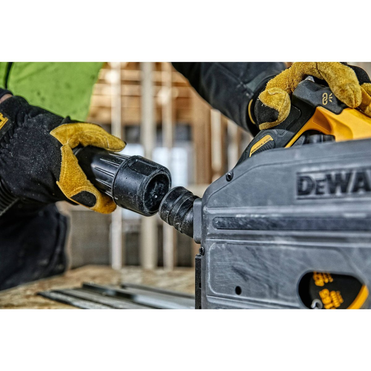 DeWALT 54V FlexVolt XR Cordless 165mm Plunge Saw Bare Unit DCS520NT-XJ