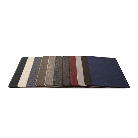 Hufflett Indoor Mat 50 x 80cm, Assorted Colours Machine Tufted Stain Resistant