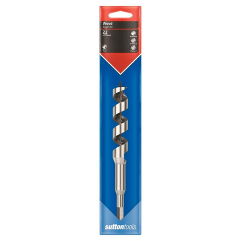Sutton Tools Short Auger Bit 210 x 22mm Steel Fast Drilling - SuperSaverAU - view 1