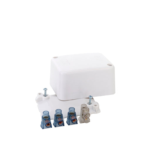HPM Giant Junction Box with 50A Connectors, 68 x 89 x 44mm, White, Closing Cover