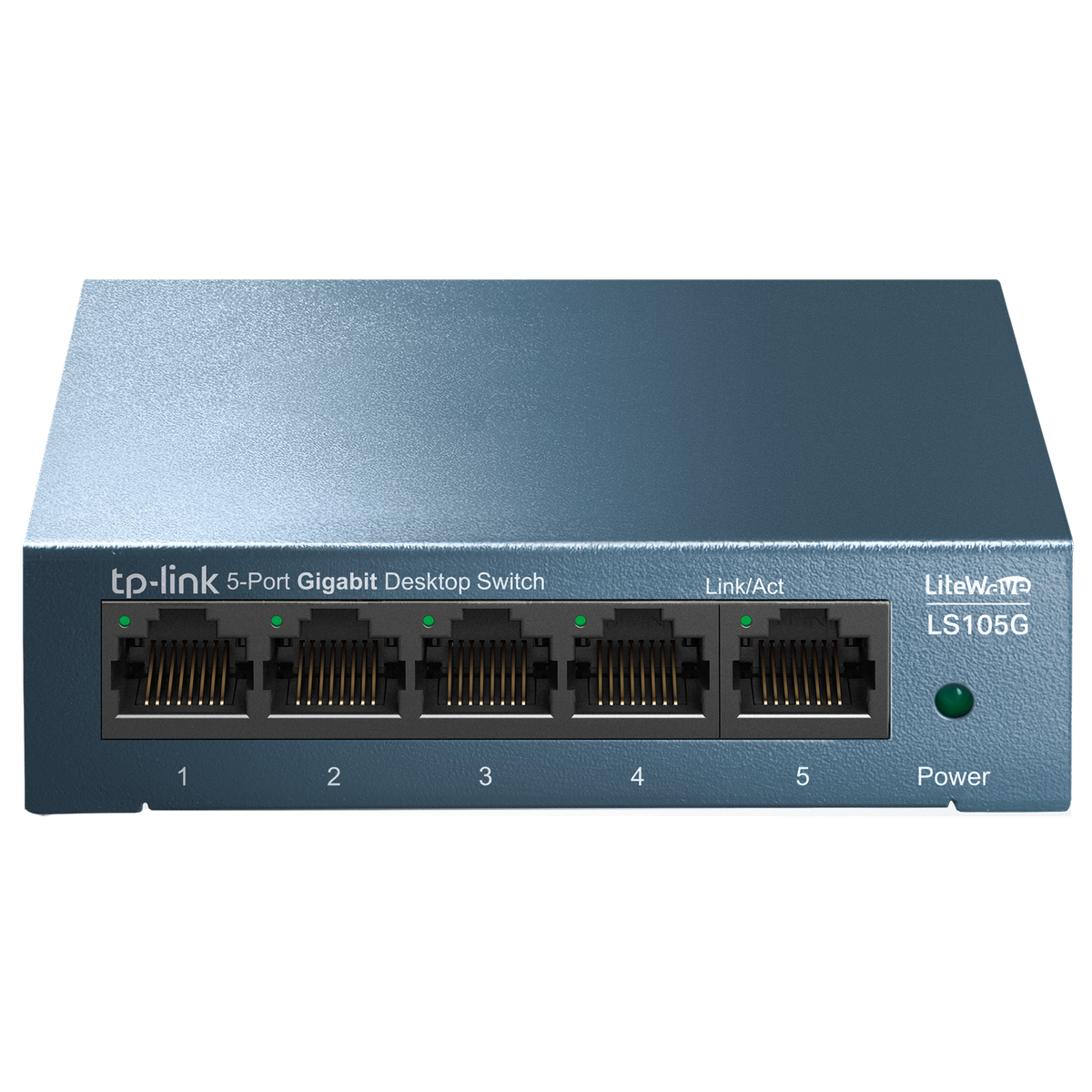 TP-Link LS105G 5 Port Gigabit Desktop Switch - 10/100/1000Mbps - Black - SuperSaverAU - view 2