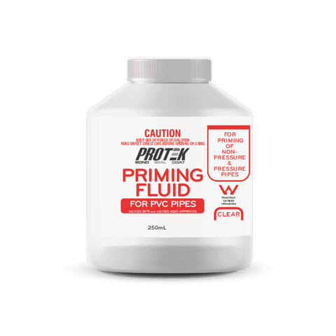 Protek 250ml Clear Priming Fluid for PVC Pipe and Fittings