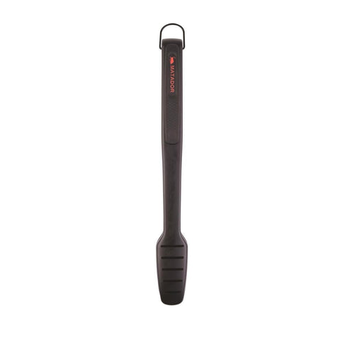Matador Black Non-Stick BBQ Tongs - Stainless Steel, Push-Lock, Heat-Resistant Handle