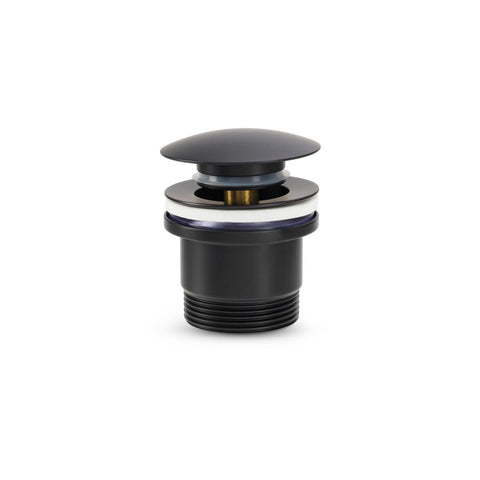 Brasshards Matt Black Universal Pop Up Dome Basin Waste - 64mm x 76mm - Easy Install - SuperSaverAU - view 1