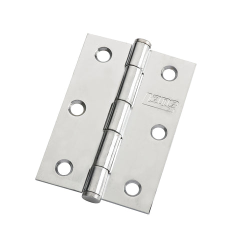 Lane 85 x 60 x 2mm Polished Chrome Architectural Loose Pin Butt Hinge - Steel
