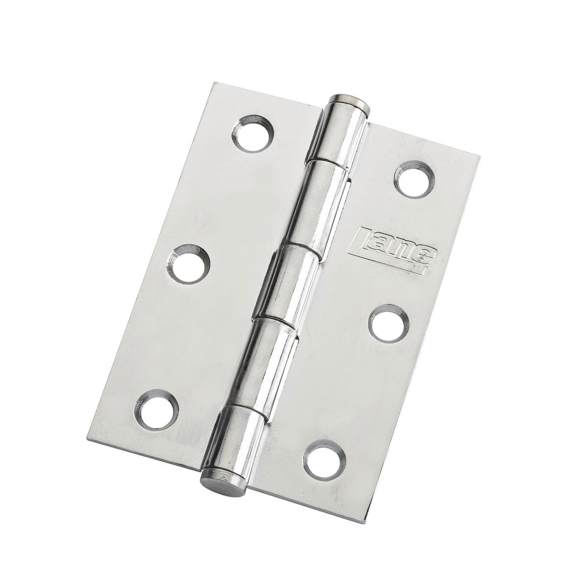 Lane 85 x 60 x 2mm Polished Chrome Architectural Loose Pin Butt Hinge - Steel