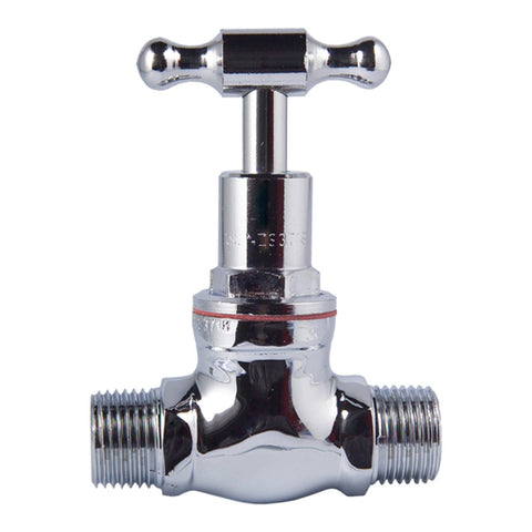 Kinetic 15mm Chrome Male T Head Stop Cock - Lead Free Brass - WaterMark Certified - SuperSaverAU - view 1