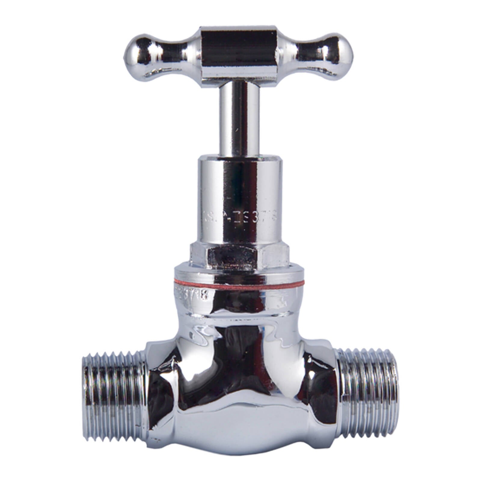 Kinetic 15mm Chrome Male T-Head Stop Cock, Lead Free Brass, Hot & Cold Water