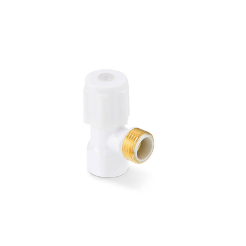 Brasshards Mini Cistern Tap 15mm White Brass Lead Free