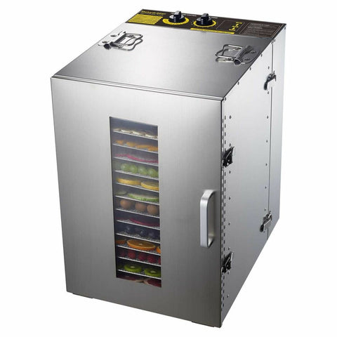 BioChef Premium 16 tray food dehydrator 1500W - Stainless Steel - 2.56m2 drying area - KT-DE-BC-PCOM-AU-SS