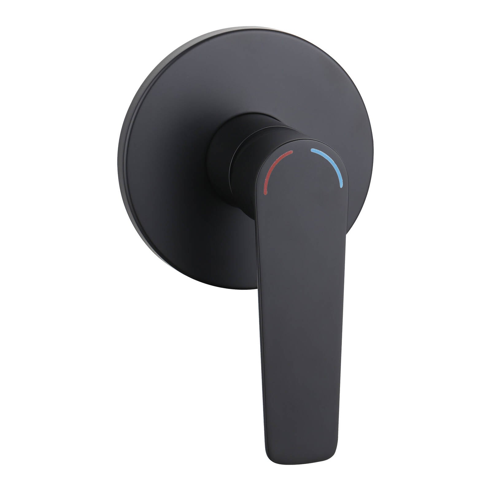 evekare 35mm Matte Black Extended Lever Shower Mixer 7.5L/min