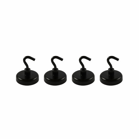 Everhang 35mm Black Ferrite Magnetic Hook 4 Pack