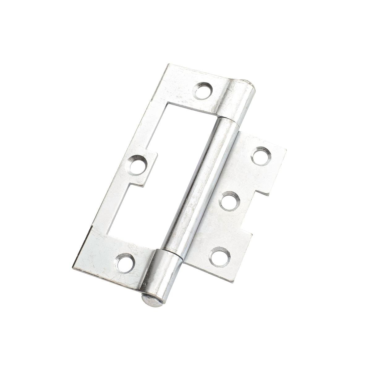 Lane 100 x 65 x 2mm Zinc Plated Fixed Pin Non-Mortise Hinge
