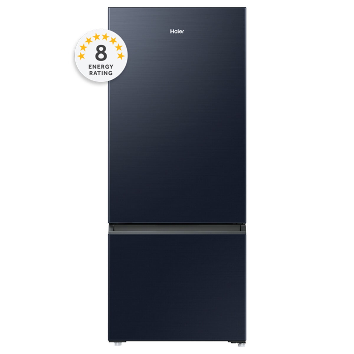 Haier 433L Bottom Mount Fridge - Black, 8 Star Energy, Reversible Door, Humidity Zone - HRF420BEC