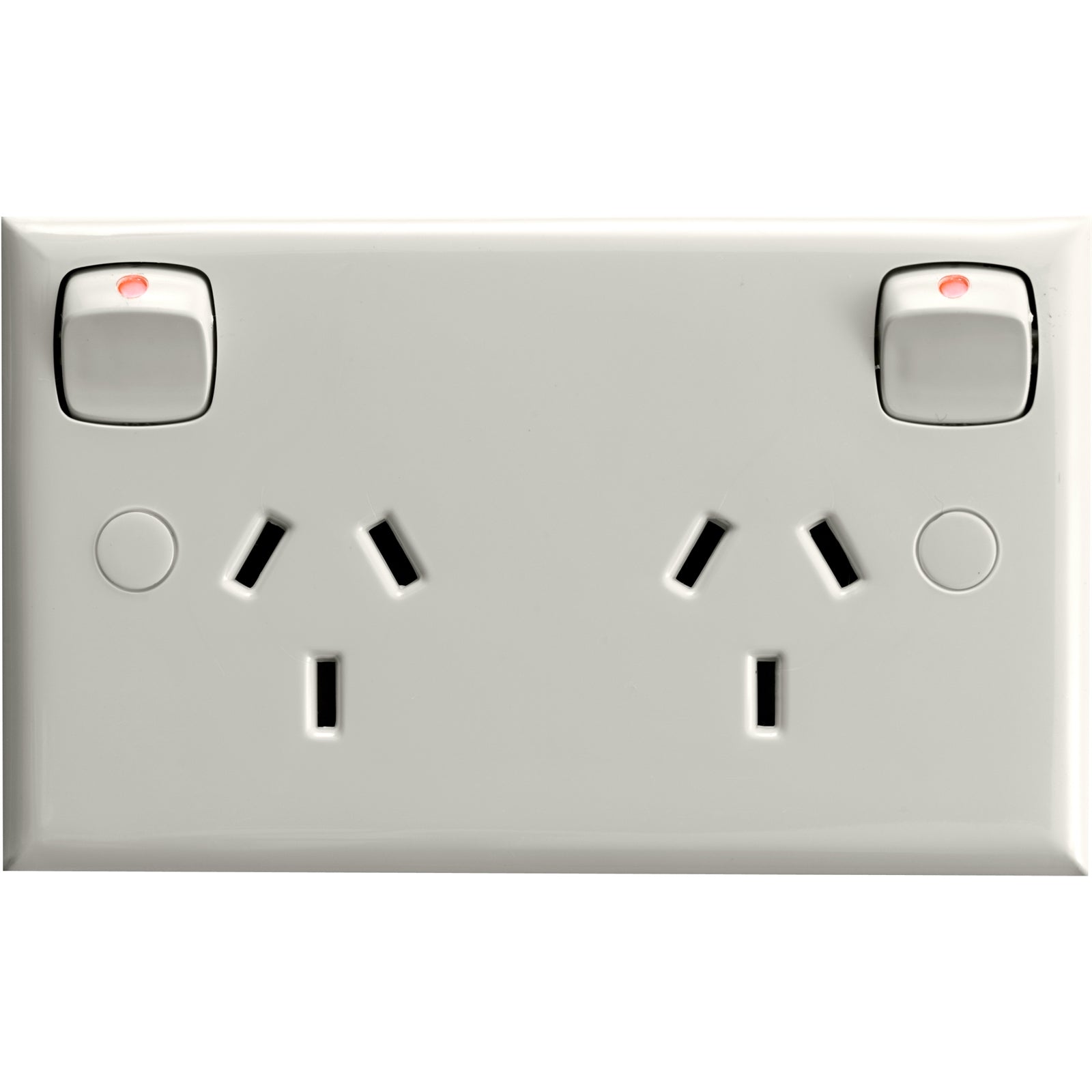 HPM 10A Double Powerpoint White 240V Surface Mount CD777WE