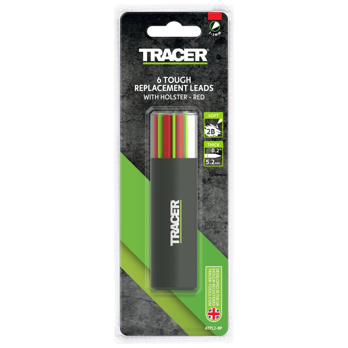 Tracer Pro 5.2mm Red Tough Replacement Leads 6 Pack