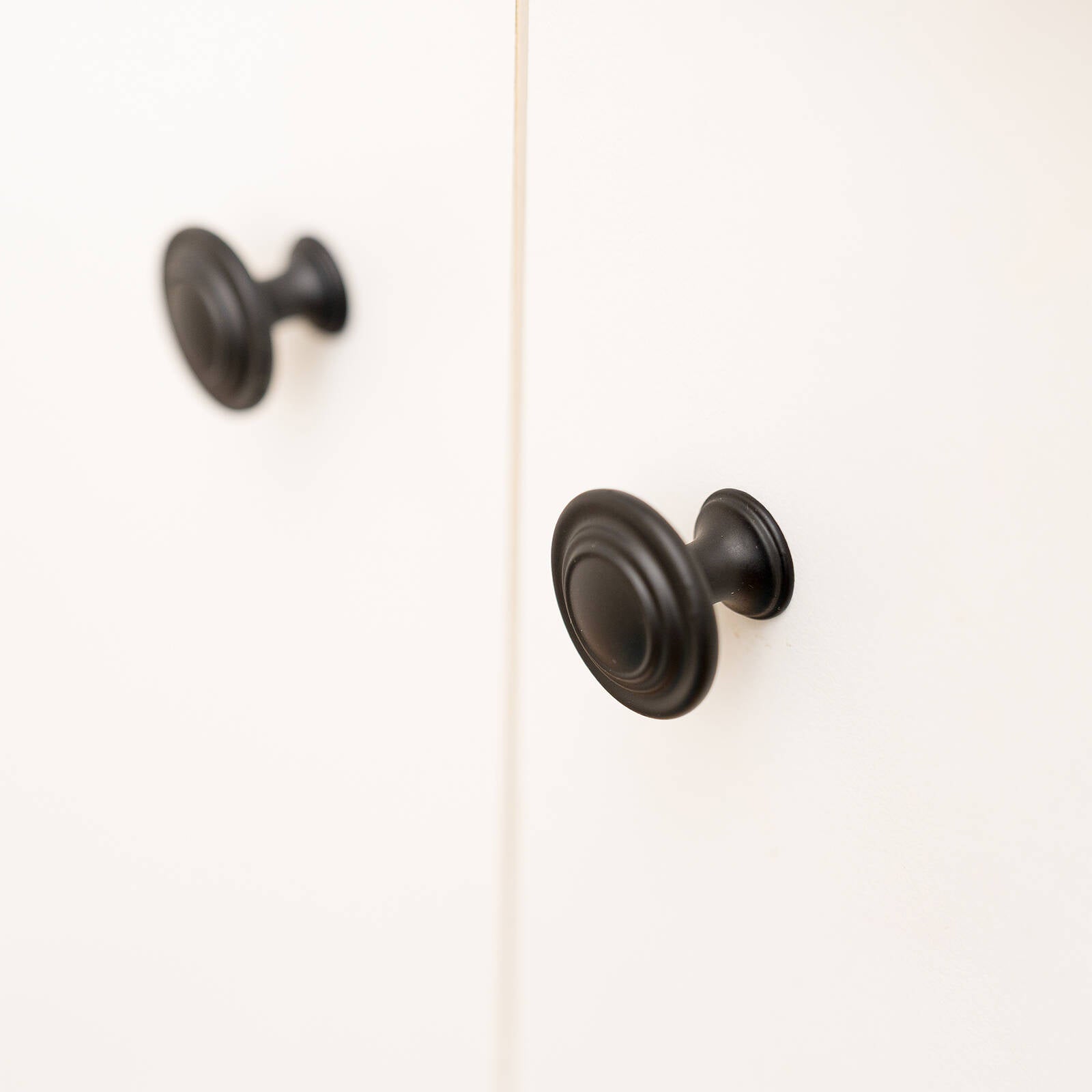 Taskmaster 34mm Matte Black Steel Cabinet Knob