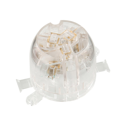 DETA 10A Miniature Plug Base, White Polycarbonate, 250V, 10 Pack (6209BT)