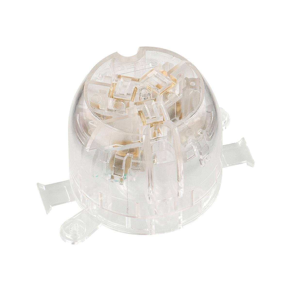 DETA 10A Miniature Plug Base, White Polycarbonate, 250V, 10 Pack (6209BT)