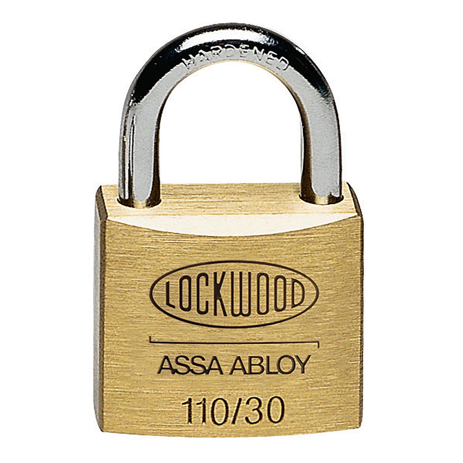 Lockwood 30mm Solid Brass 110 Series Padlock Keyed Lock