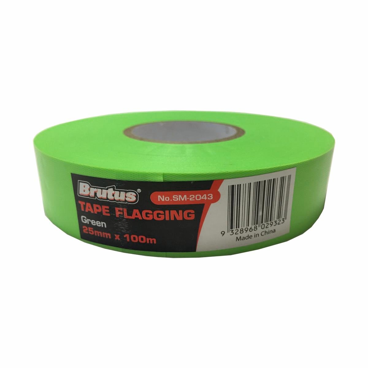 Brutus 25mm x 100m Green Vinyl Flagging Tape