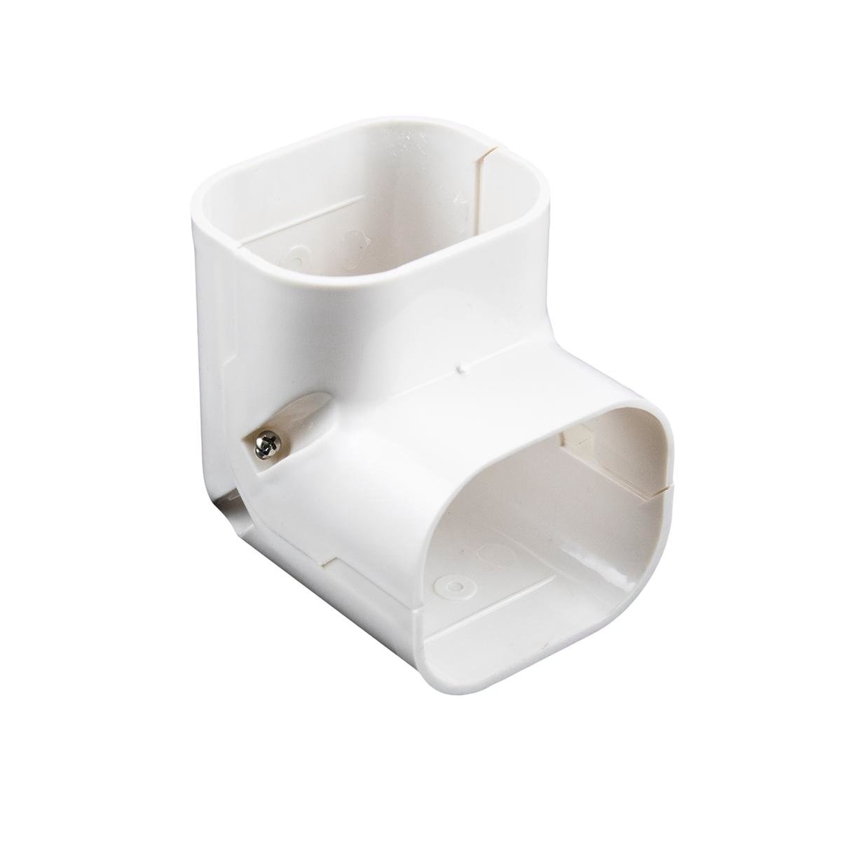 Stahl Air Conditioning Conduit Vertical Elbow, 100mm, Light Beige uPVC, Indoor/Outdoor