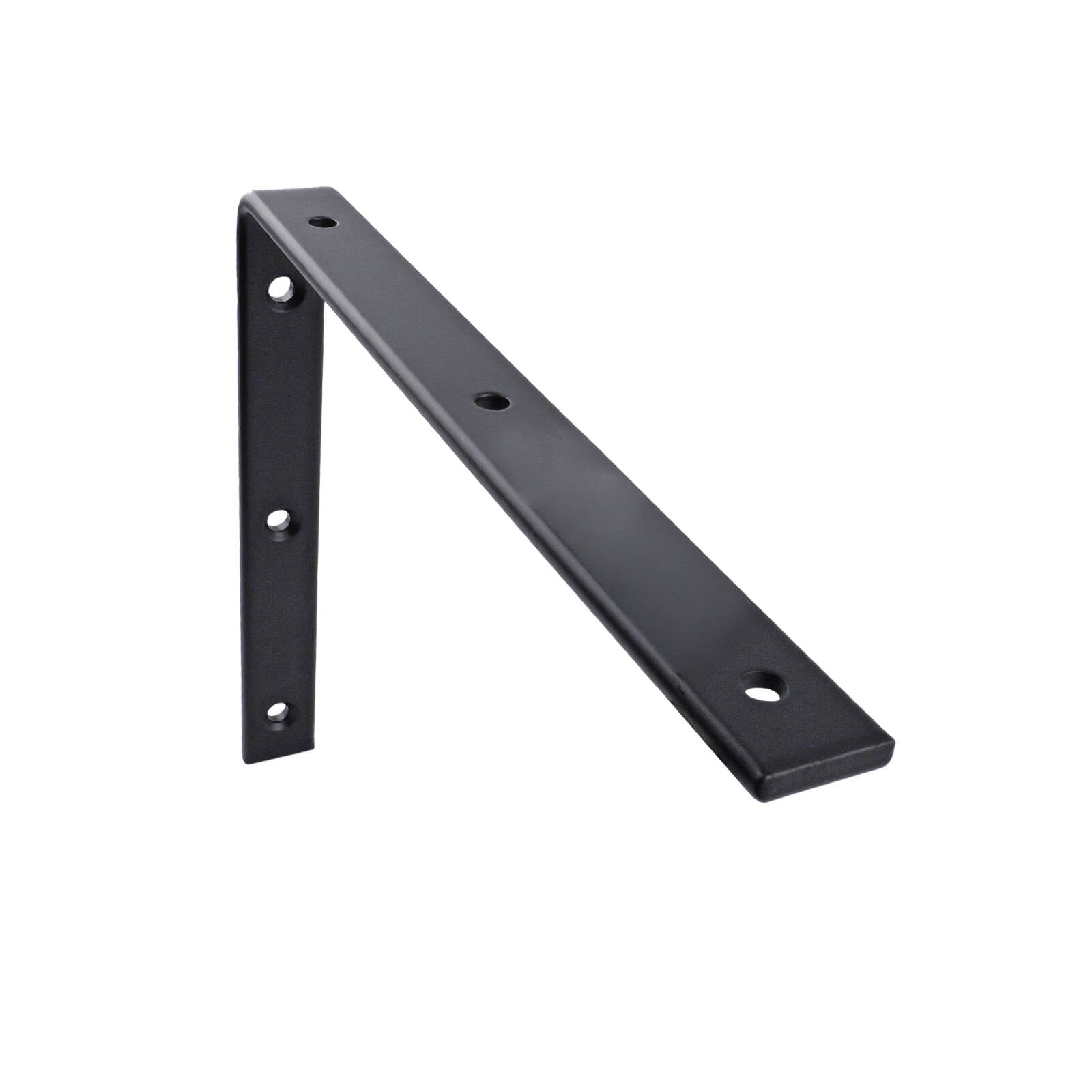 Carinya 250 x 200mm Black Heavy-Duty Powder Coated Steel Angle Bracket, 50kg