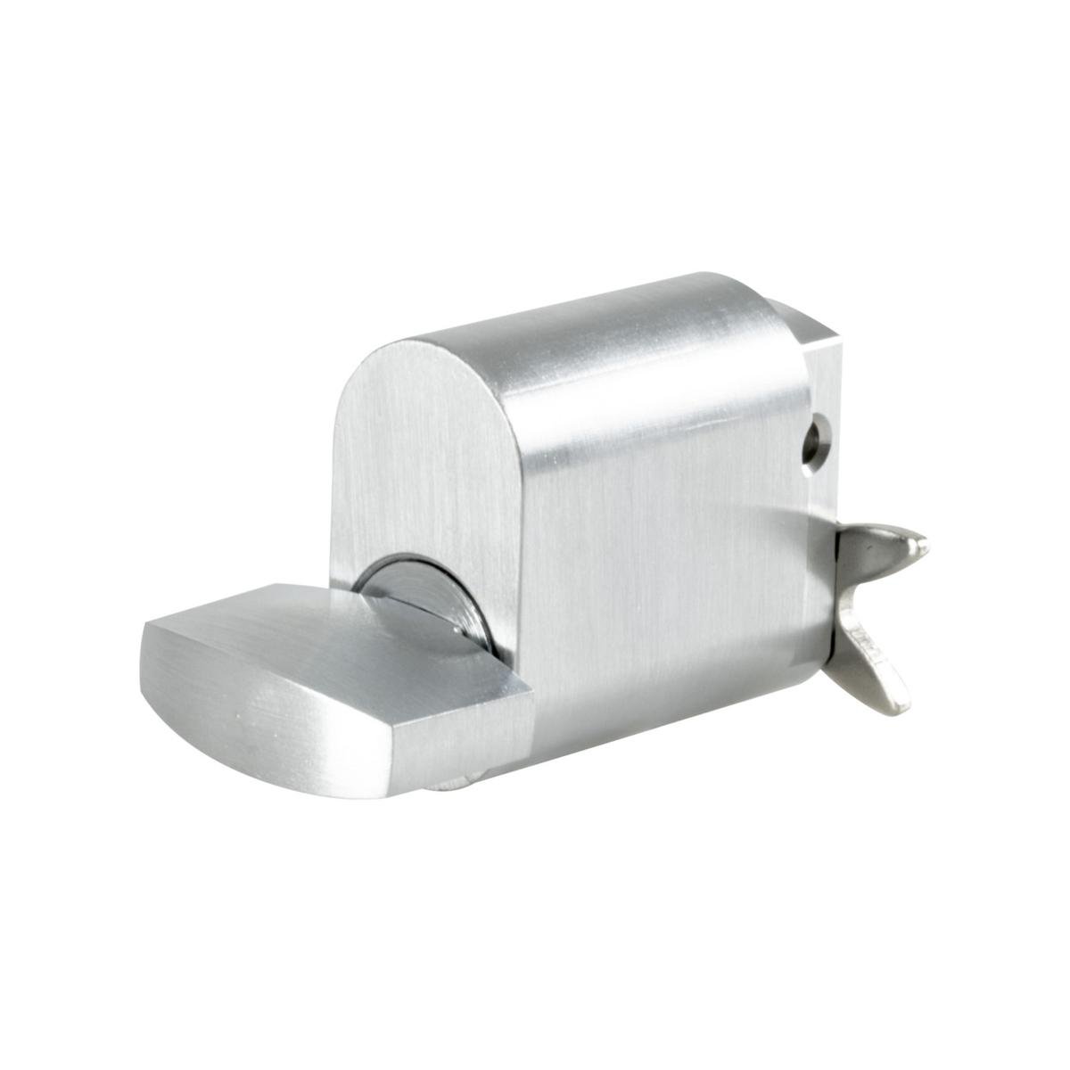 Rolltrak Commercial Security Oval Turnsnib Lock, Satin Chrome 6-Pin