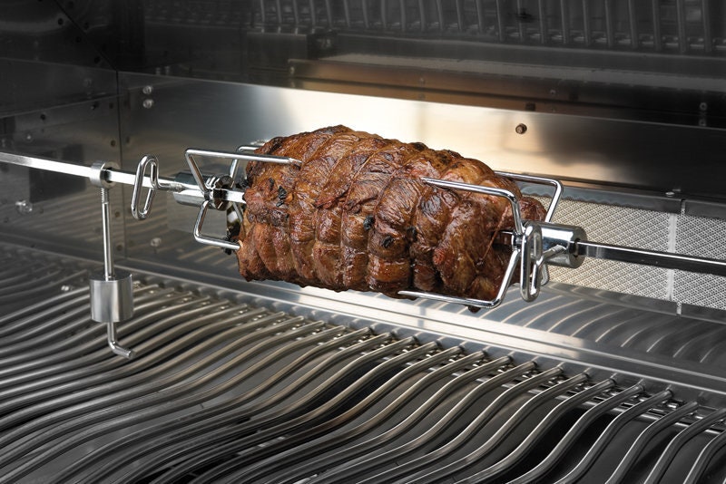 Napoleon Lex 485 stainless steel rotisserie kit - heavy duty motor, fits Lex 485 series BBQs - 69234