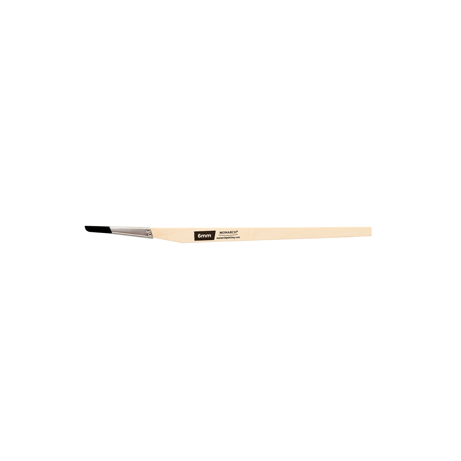 Monarch 6mm ABC Synthetic Bevel Liner Paint Brush, Stainless Ferrule & Timber Handle