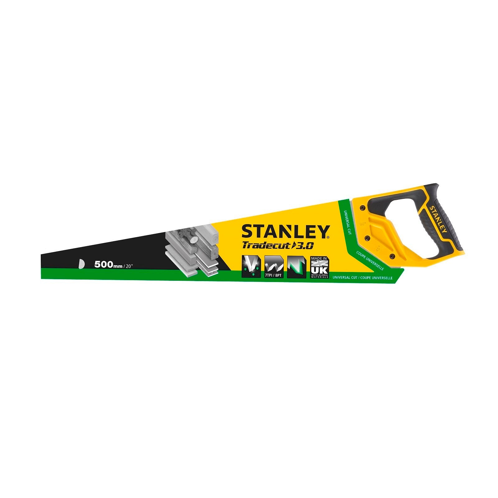 Stanley 380mm 8 TPI Tradecut Hand Saw