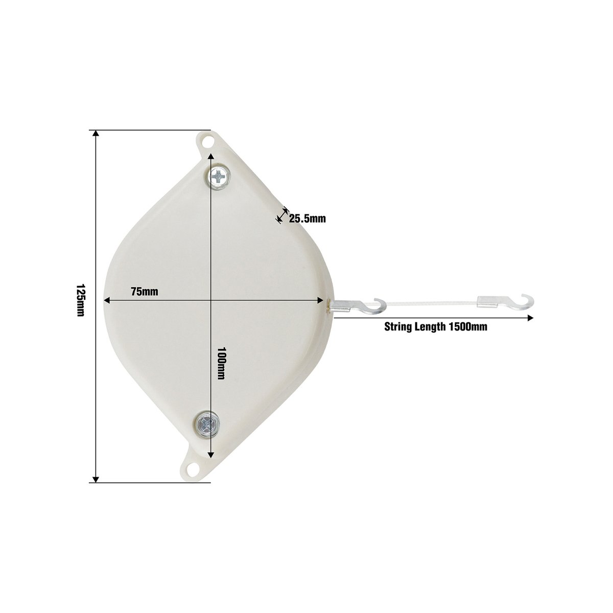 Adoored Ezi Close Screen Door Closer - 91mm - Plastic - Easy Installation - SuperSaverAU - view 2