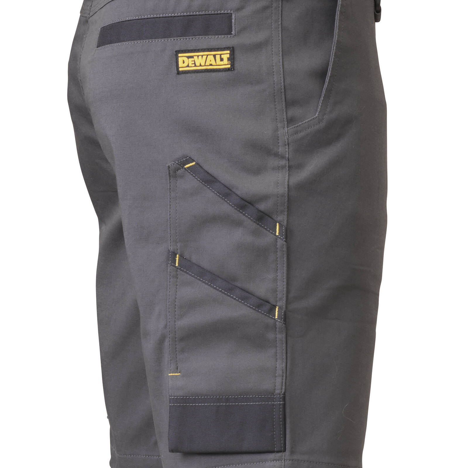 DeWALT Bennington PROStretch Work Shorts Size 34 Grey Cotton Spandex
